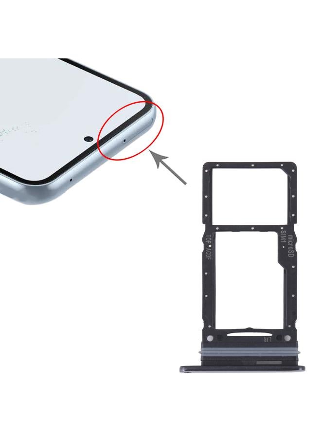 erorex For Samsung Galaxy A34 SM-A346 Original SIM Card Tray + SIM / Micro SD Card Tray (Black) - Image 4