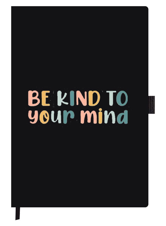 Theodor دفتر مصمم بحجم A5 غلاف سميك أسود كن لطيفًا - Image 1