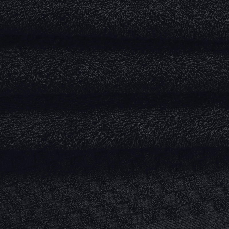 ملكي خاص MyOwn Premium Cotton 6 Pack Placel Conting for Bathroom يحتوي على 2 مناشف حمام 28 × 55 بوصة 2 مناشف اليد 16x24 بوصة و 2 غسل 12x12 بوصة مثالية استخدام كل يوم مضغوط وخفيف الوزن - البط البركانية - Image 2