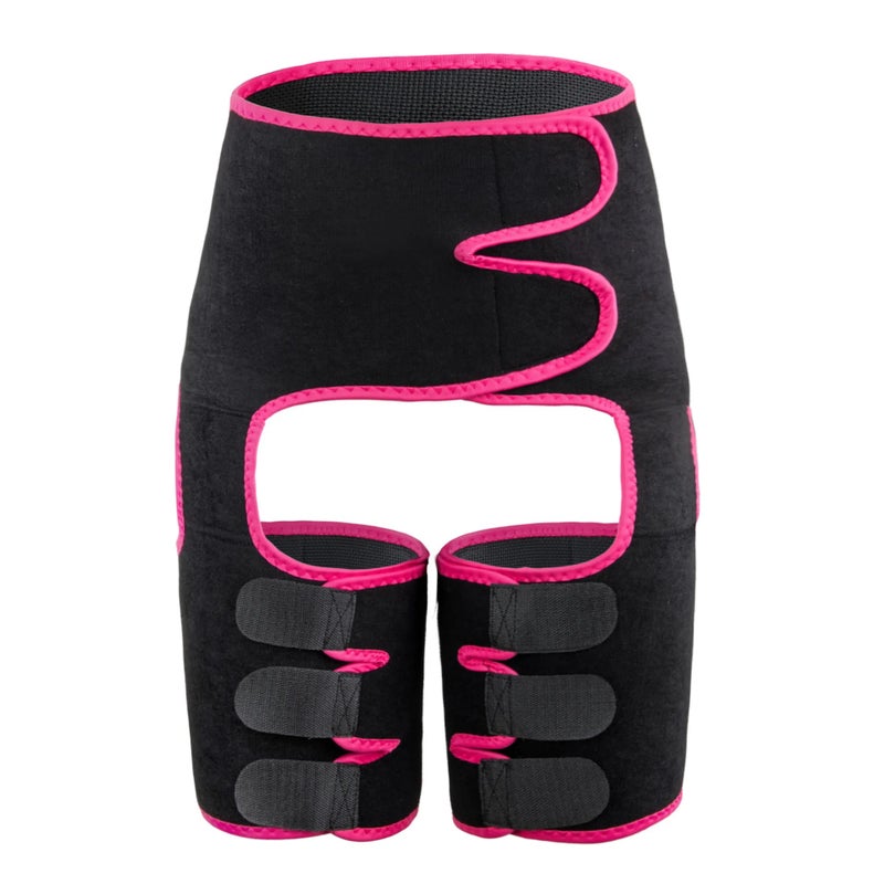 Bluejw Hot Sweat Waist Trimmer for Women, 3 in 1 Neoprene Thigh Wraps & Butt Lifter, Weight Loss Belt - Image 1