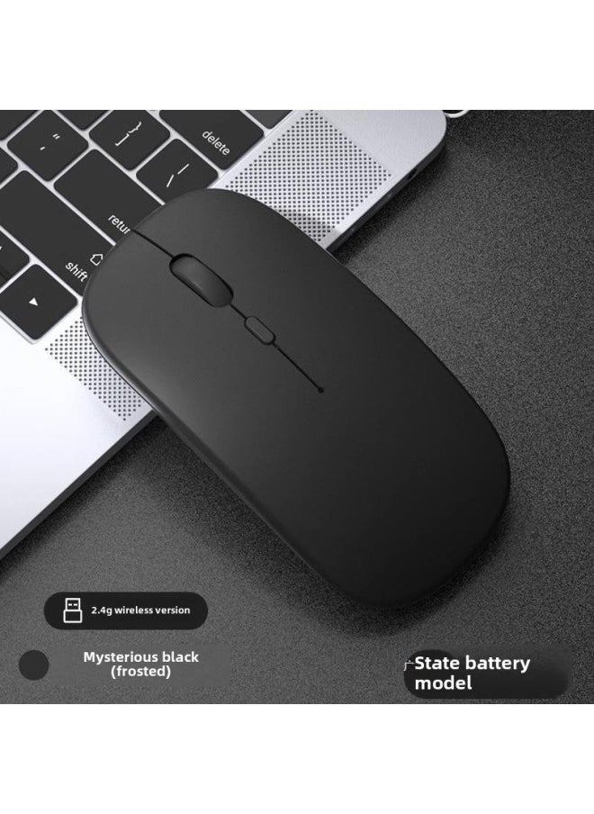 Generic - Wireless Mouse Charging Silent Bluetooth Dual-mode Home Office Laptop Desktop External Unlimited Mouse-Specifications:Rose Gold/bluetooth Dual Template [silent + RecharGeable] 2.4G Wireless + Bluetooth 5 - Image 1