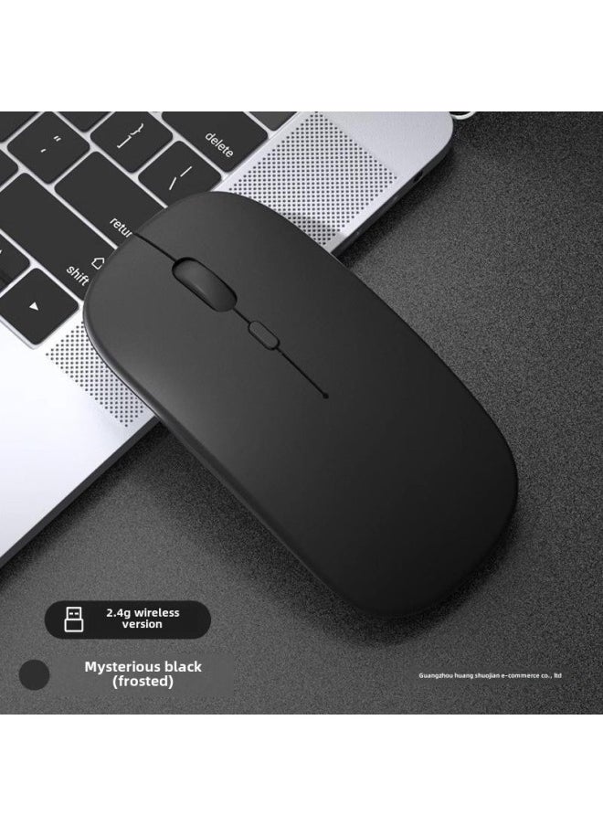 Generic - Wireless Mouse Charging Silent Bluetooth Dual-mode Home Office Laptop Desktop External Unlimited Mouse-Specifications:Rose Gold/bluetooth Dual Template [silent + RecharGeable] 2.4G Wireless + Bluetooth 5 - Image 1