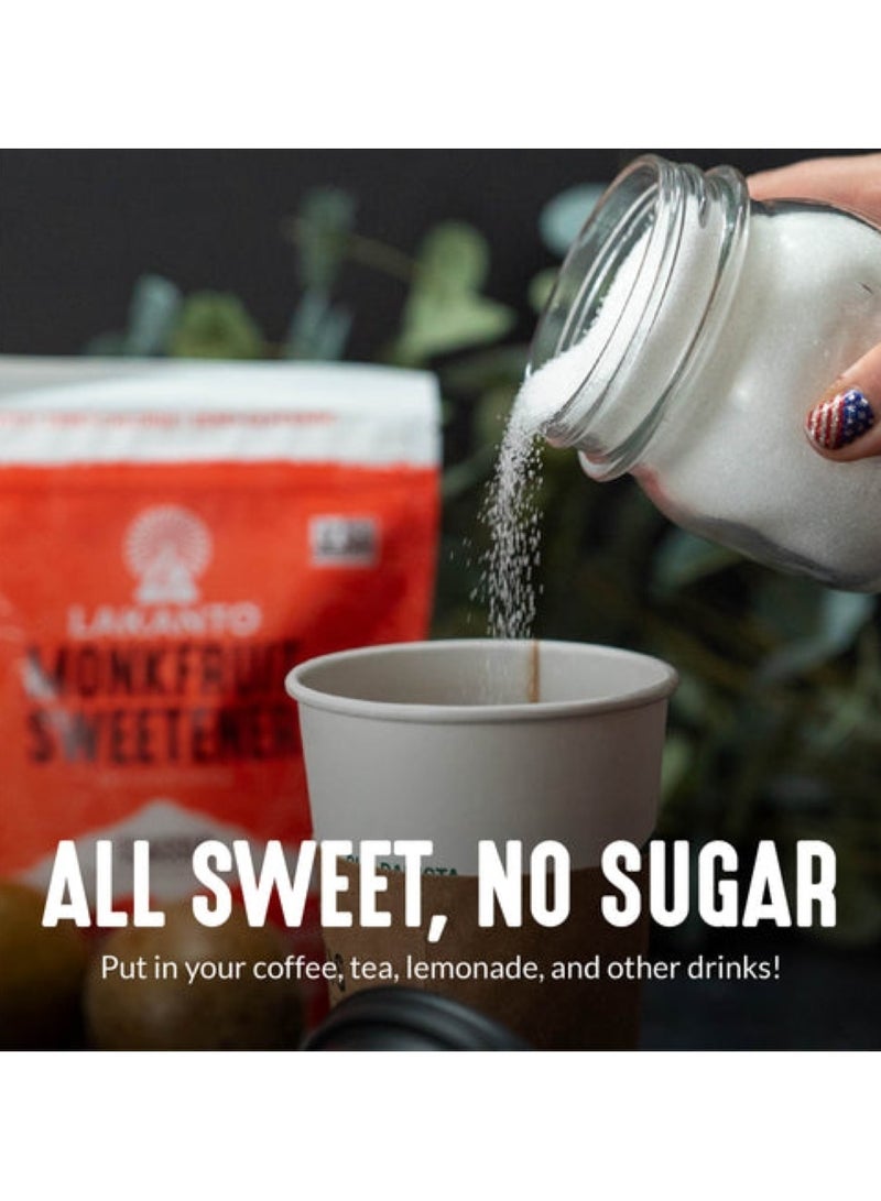 LAKANTO Classic Monkfruit And Erythritol Sweetener White Sugar Replacement 454 G - Image 3