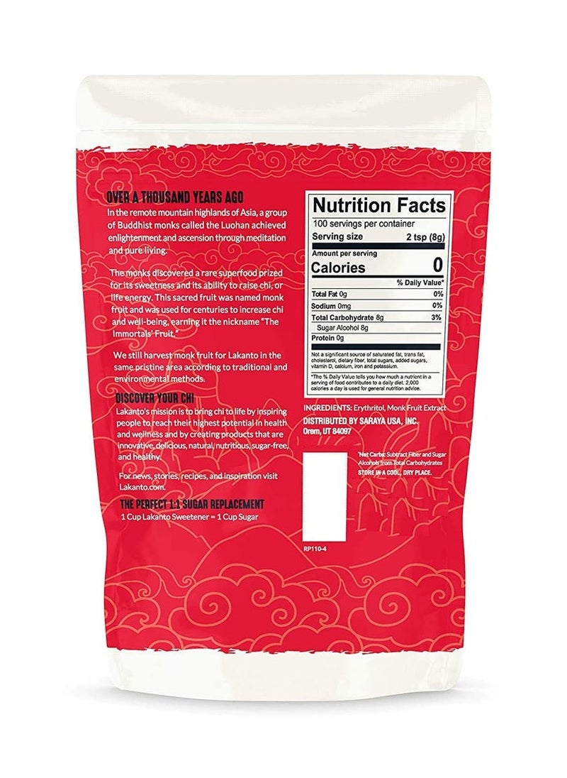 Classic Monkfruit And Erythritol Sweetener White Sugar Replacement