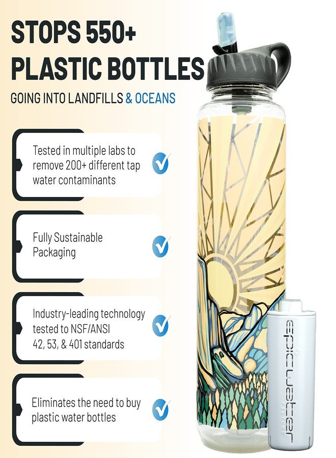 Epic Water Filters Epic Nalgene OG | Water Bottle with Filter | USA Made Bottle and Filter | Filtered Water Bottle | Travel Water Bottle | Removes 99.99% Tap Water Impurities - Image 2