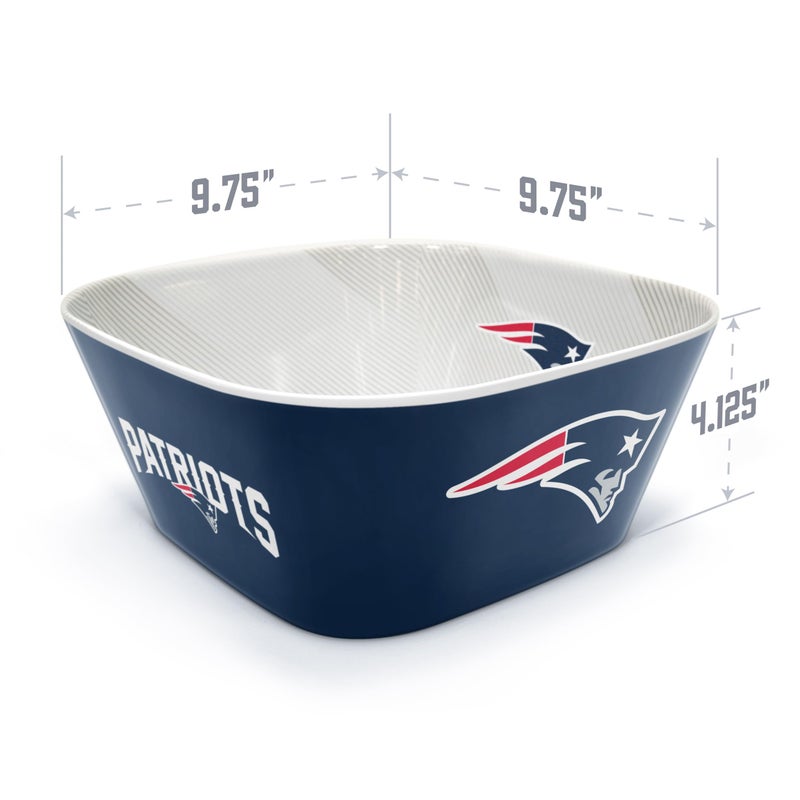 YouTheFan NFL New England Patriots Large Party Bowl - Image 4