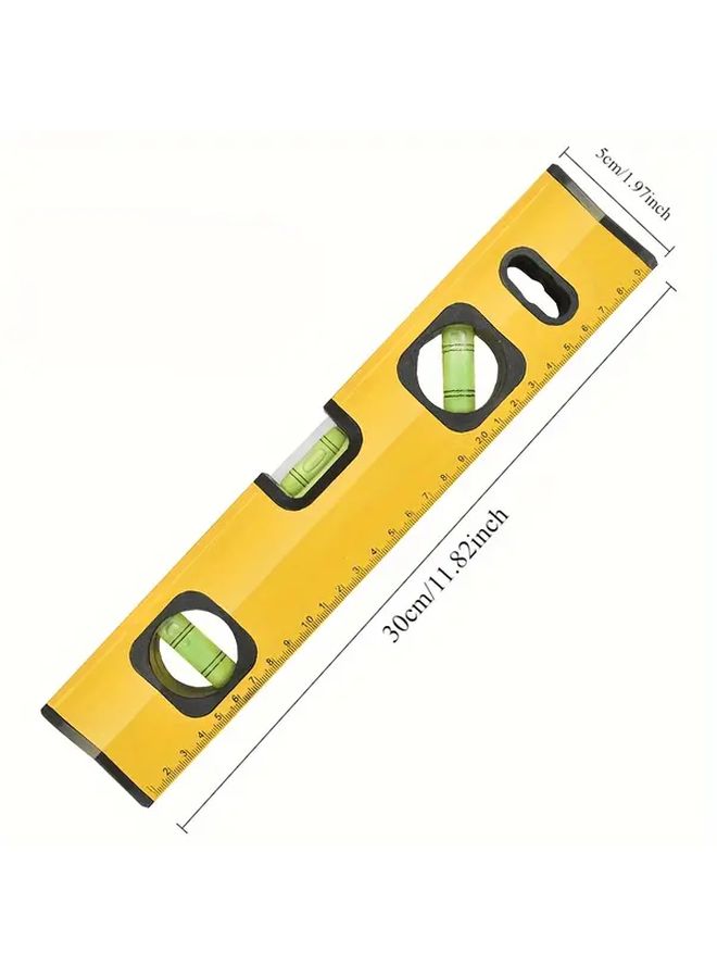 Aluminum Alloy Magnetic Spirit Level Ruler With Dual Suction 300 Degree Visibility Bubbles - Image 2