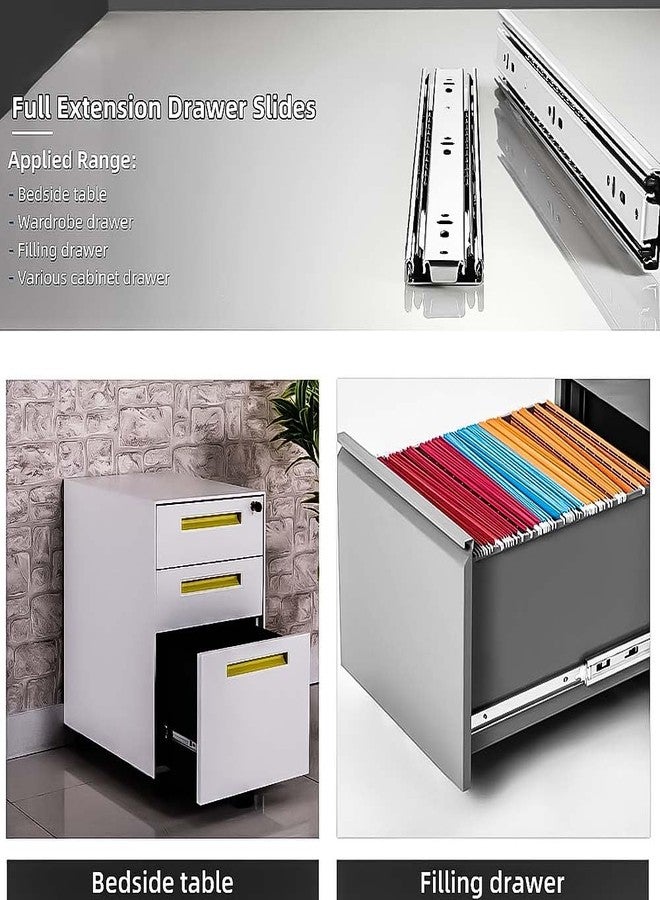 Volo Stainless Steel Heavy Duty Telescopic Slide/Drawer Channel (Silver) (18 Inch) - Image 4