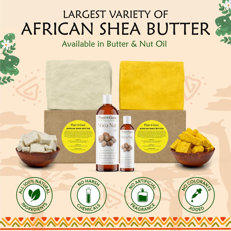 Plant Guru Raw African Shea Butter 16 oz. Jar - 100% Pure Natural Unrefined IVORY - Ideal Moisturizer For Dry Skin, Body, Face And Hair Growth. Great For DIY Soap and Lip balm Making. - Image 5
