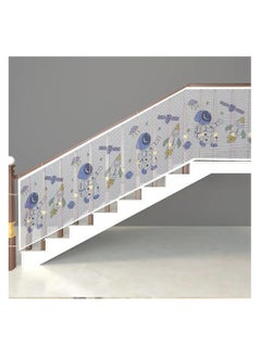 Child Safety Net Mesh, Baby Balcony and Stairway Safety Net with Pattern, Balcony and Stairway Railing Fence Mesh Protection Net for Kids and Pets(78.74 x 35.43 in)