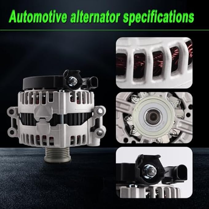 SHICHU Alternator Compatible with 2008-2013 128i 07-09 323i 07-13 328i 2009-2013 328i xDrive 07-08 328xi 08-10 528i 09-10 528i xDrive 2008 528xi 07-10 X3 X5 Replace for AL0841N 12317555926 12317551256 - Image 4