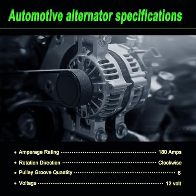 SHICHU Alternator Compatible with 2008-2013 128i 07-09 323i 07-13 328i 2009-2013 328i xDrive 07-08 328xi 08-10 528i 09-10 528i xDrive 2008 528xi 07-10 X3 X5 Replace for AL0841N 12317555926 12317551256 - Image 5