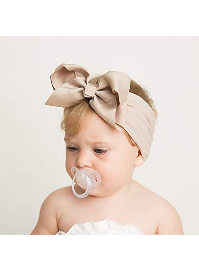 CELLOT 16 Colors Baby Bow Wide Turban Headbands Girls Big 6 Inches Hair Bows Head Wraps Newborn Infants Toddlers Hairbands - Image 4