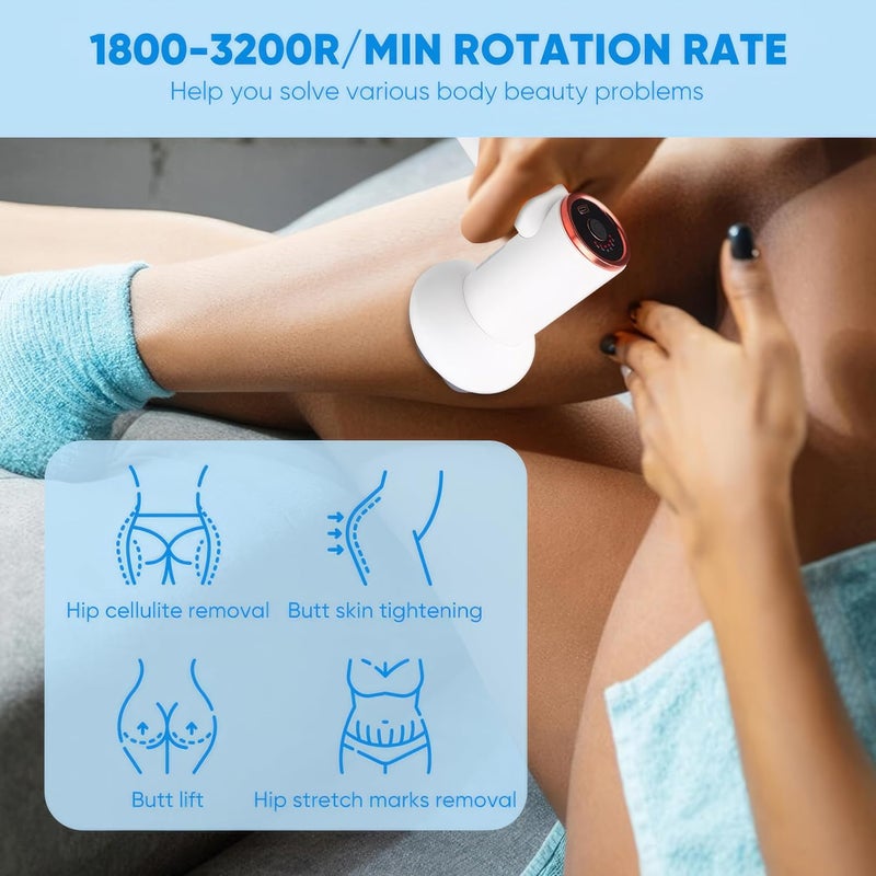 جهاز تدليك عميق قوي 5 في 1 لاسلكي لنحت الجسم وإزالة الدهون للبطن والخصر والذراعين والأرداف والساقين - Image 4