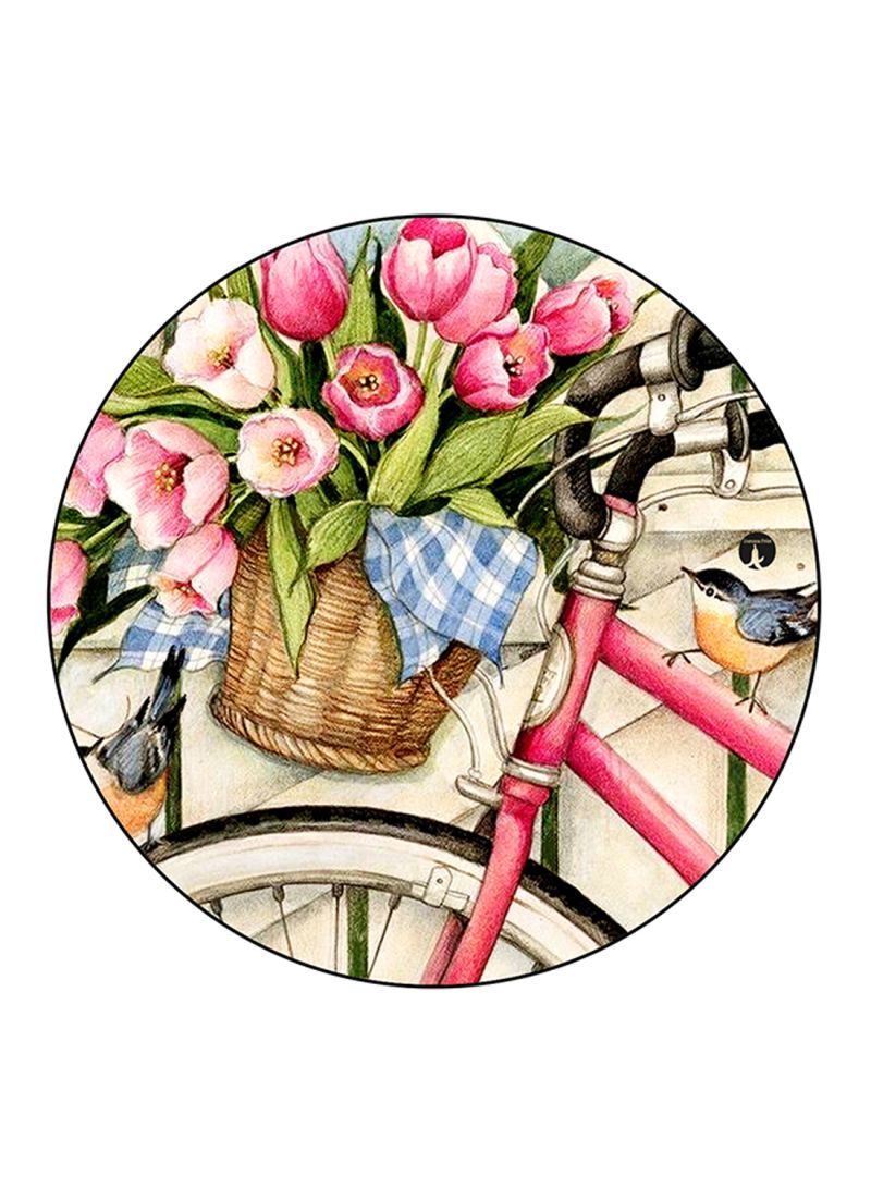 RKN Flowers Printed Mouse Pad  Multicolour