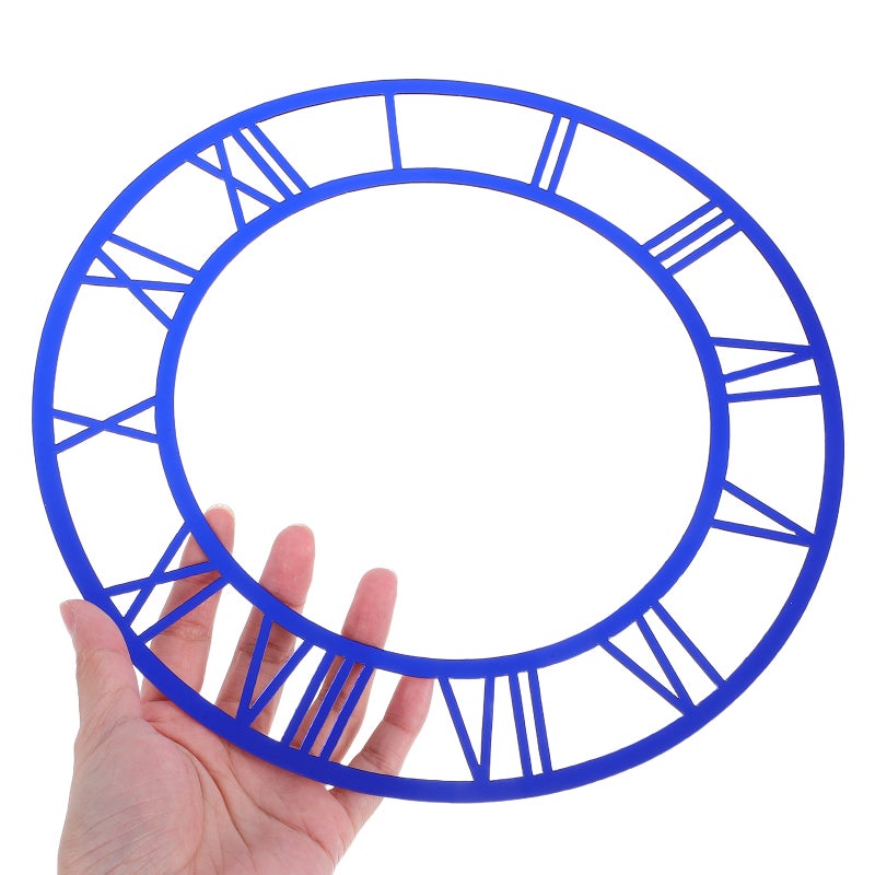 2pcs Frameless DIY Roman Numeral Wall Clock 25cm 3D Mirror Stickers Modern Wall Art for Living Room Office Hotel Decor - Image 2