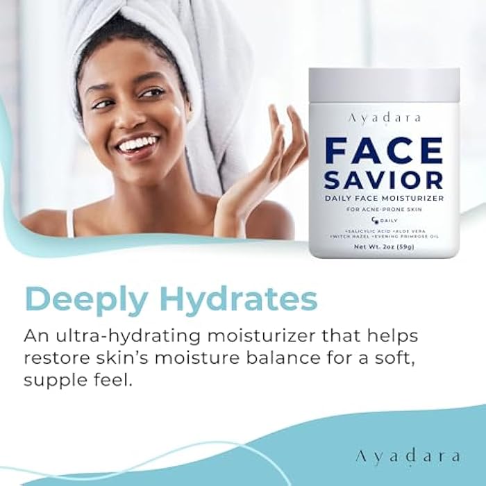 AYADARA Acne Facial Moisturizer, 2 fl oz, Advanced Oil Control Face Moisturizer for Oily Skin, Hydrating Acne Cream & Anti Acne Moisturizer for Face, Powerful Skin Care Regimen for Men & Women - Image 3