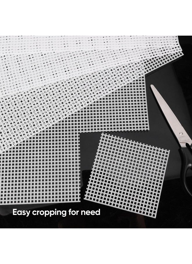 Pllieay - 20 Pieces 7 Count Plastic Canvas Plastic Mesh Canvas Sheets For Embroidery Acrylic Yarn Crafting Knit And Crochet Projects(10.5 X 13.5 Inch) - Image 1