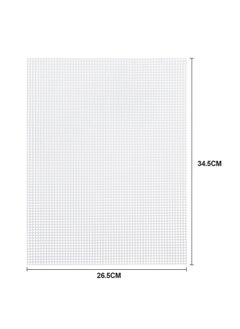 Pllieay 20 Pieces 7 Count Plastic Canvas Plastic Mesh Canvas Sheets For Embroidery Acrylic Yarn Crafting Knit And Crochet Projects(10.5 X 13.5 Inch)  - Image 2