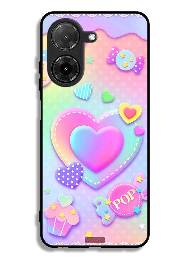 Tolwak Xiaomi Redmi A5 4G Protective Case Cover Pop Hearts Art - Image 1