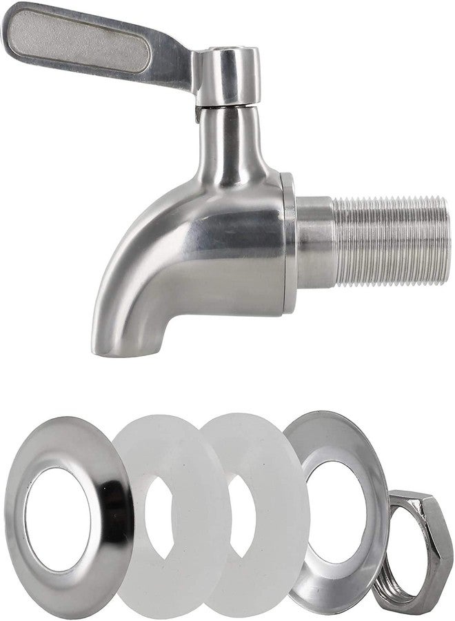 Estilo Stainless Steel Beverage Dispenser Replacement Spigot, 2 Pack | Drink Dispenser Spout | Tower Jug, Carafe, Dispenser Spigot | Hot&Cold Milk, Water, Pumpkin Juice, Lemonade, Sangria, Mimosa - Image 3