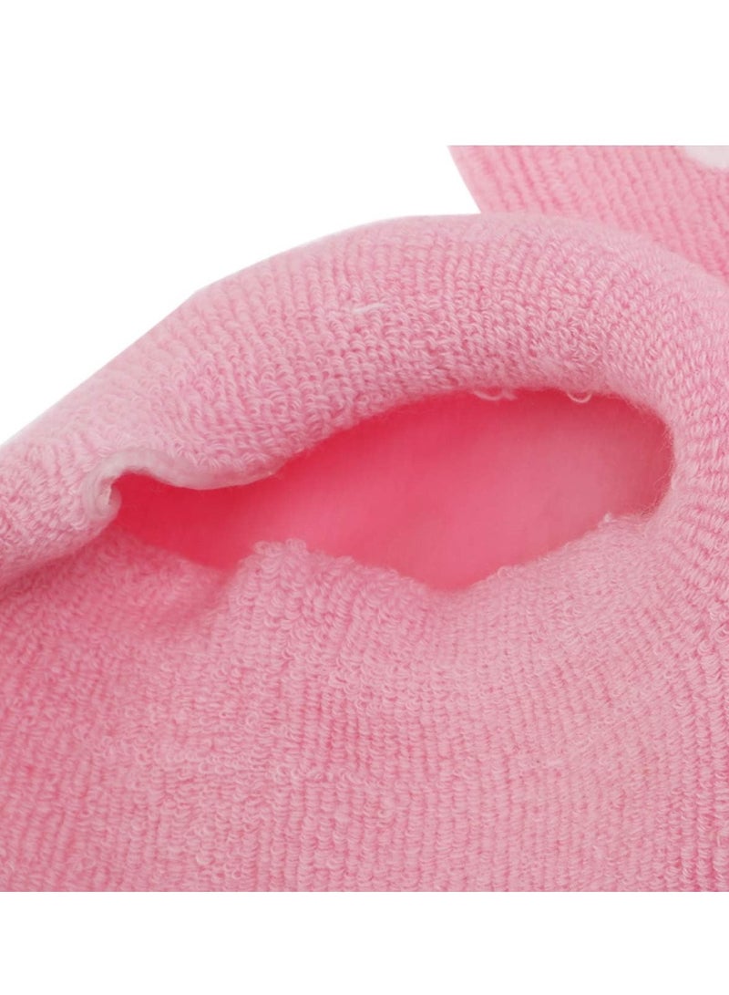 Generic Moisturizing and Nourishing Spa Gel Gloves and Socks Set: The ultimate solution for extra care for cracked feet and hands from "Tanais" in a soft pink color. - Image 2