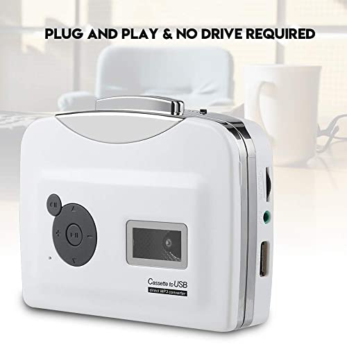 Zopsc Transfer Cassettes Tapes to USB Flash Drive Cassette Tape to MP3 Converter Plug and Play Support Battery Powered and USB Powered, Suitable for XP/Vista / 7 - Image 3