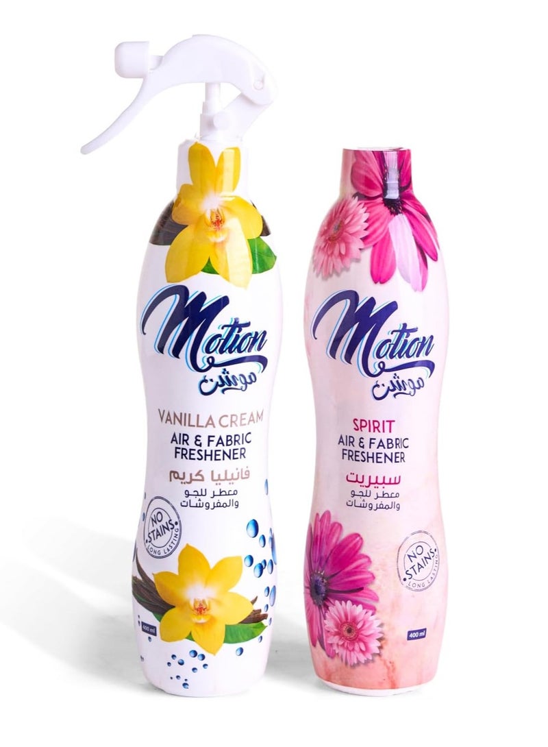 معطر جو  (فانيلا كريم بخاخ+اسبريت غيار) - 400 مل