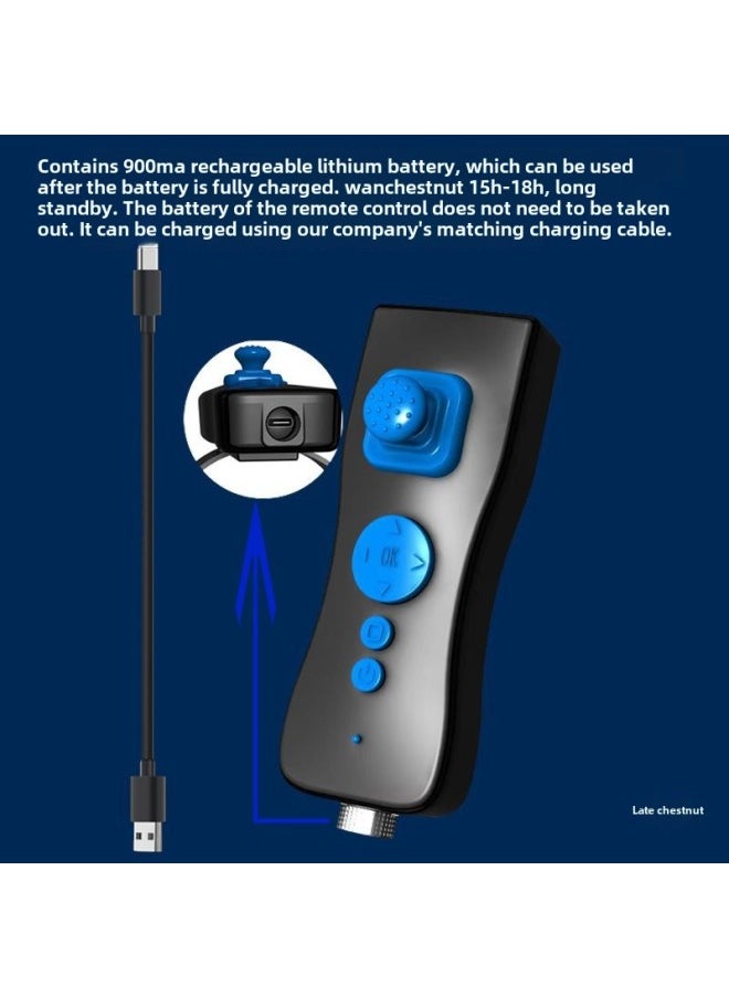 24 2.4G Full Waterproof One-handed Remote Control Net Boat Fishing Boat Underwater Propeller Constant Speed Remote Control-Color:Receiver
