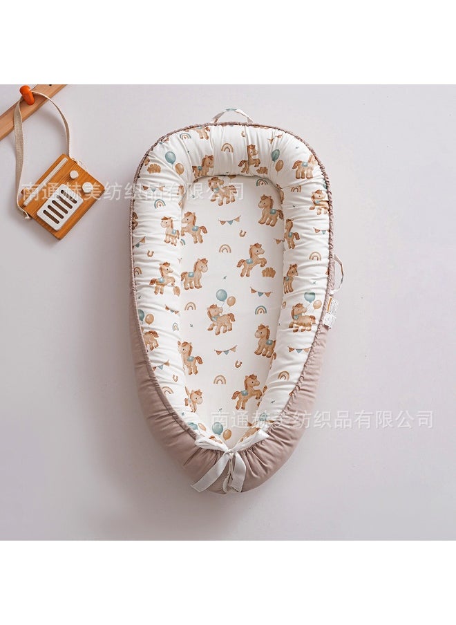 Generic Baby Nest Bed - Removable, Washable, Portable Anti-Pressure Cradle 