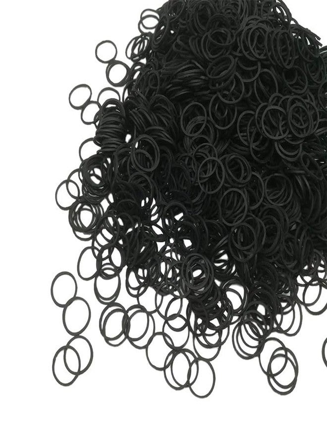 RECTYO GALLERY 1000 PCS Mini Rubber Bands, Soft Elastic Bands, Premium Small Tiny Black Rubber Bands for Kids Hair, Braids Hair, Wedding Hairstyle (1000 Pieces, Black) - Image 1
