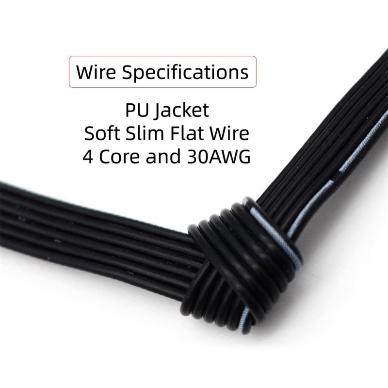 NFHK 13cm USB 2.0 Type-A Male to USB-C Type-C Male Male Data Flat Slim FPC Cable for FPV & Disk & Phone - Image 5