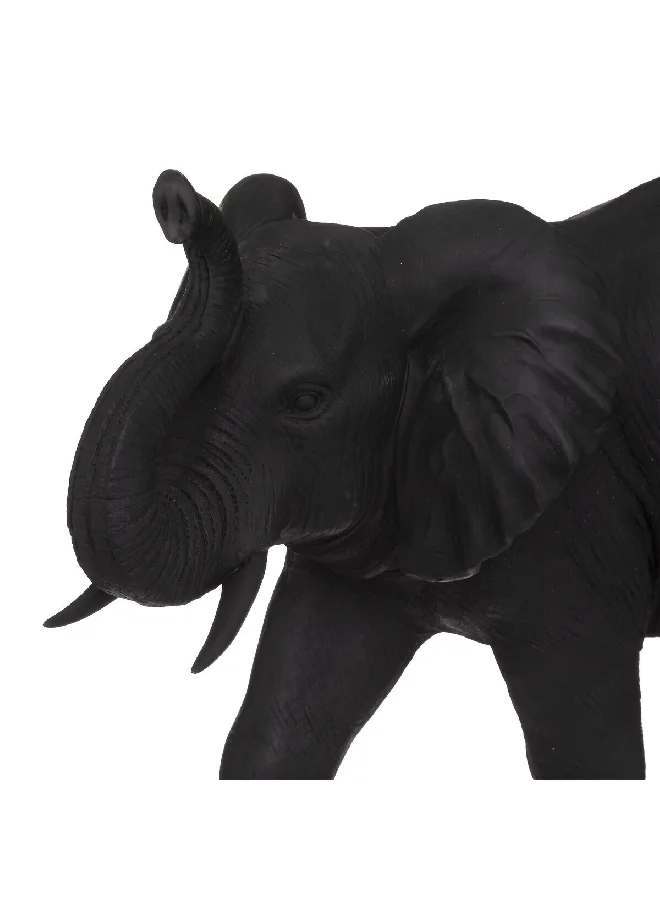 atmosphera Water-Resistant Decorative Polyresin Alban Elephant Statue Black 52 x 70 x 34 cm 185993