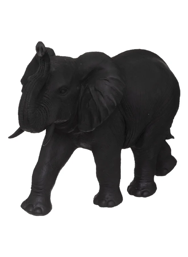 atmosphera Water-Resistant Decorative Polyresin Alban Elephant Statue Black 52 x 70 x 34 cm 185993
