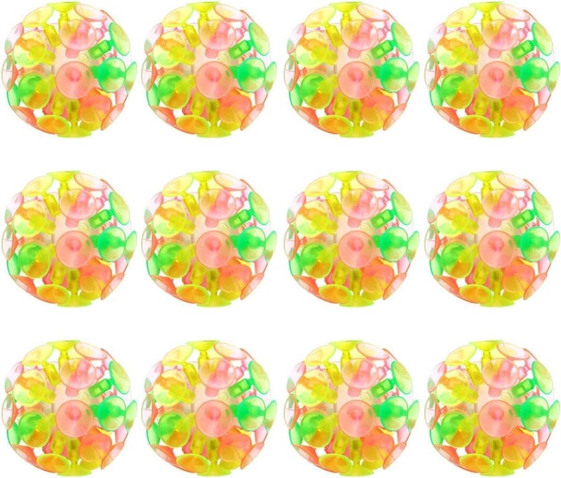 Suction Cup Ball Toys, Parent-Child Interaction Sucker Ball Kids Plaything Party Toy for Children, Pack of 12 - Image 1