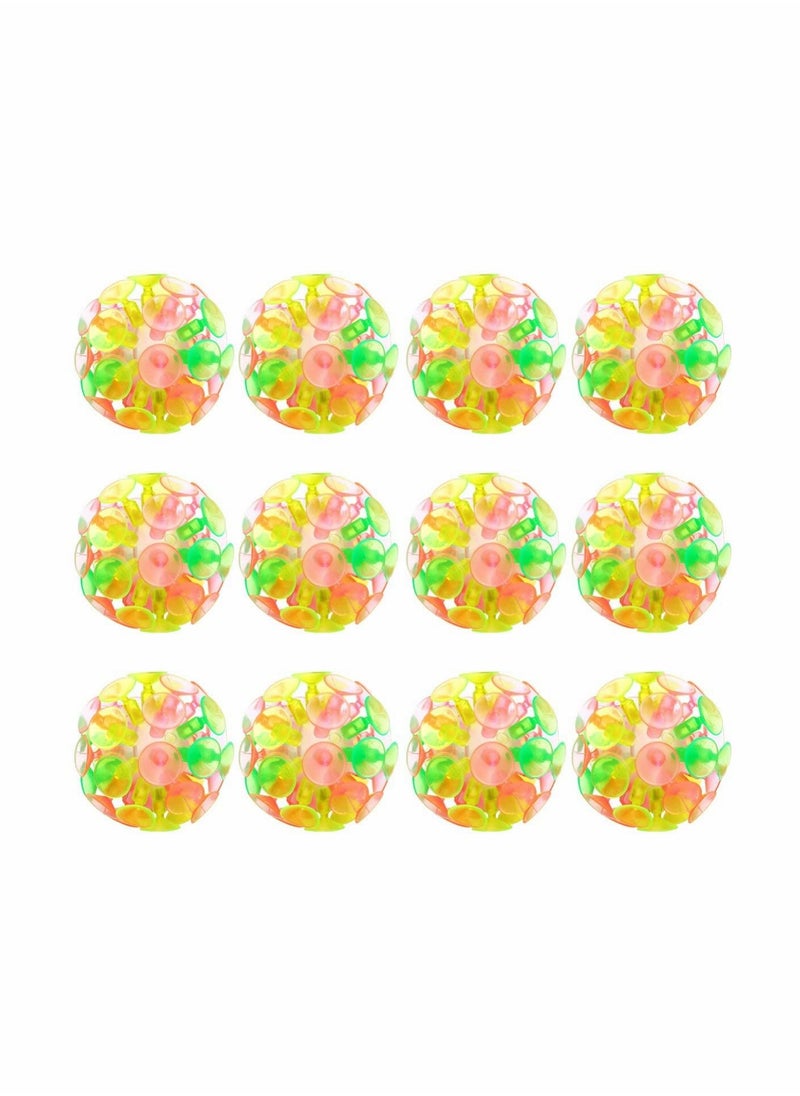 SYOSI Suction Cup Ball Toys Parent-Child Interaction Sucker Ball Kids Plaything Party Toy for Children, Pack of 12  - Image 1