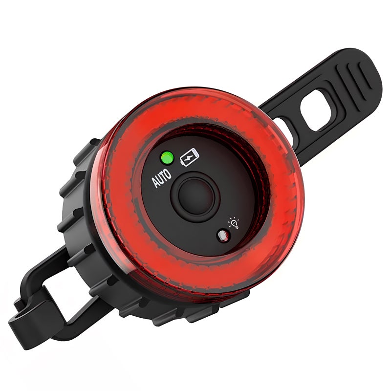 Bike Tail Light Sensing Rear Light Cycling Light Rechargeable Back Light Automatic Shut - Image 1