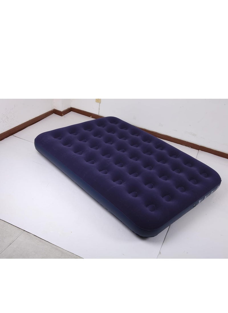 TRASSLE Air Cushion Bed, Inflatable Car Bed, Inflatable Flocking Beach Pillow Bed Outdoor Mattress, For Camping Car  - Image 3