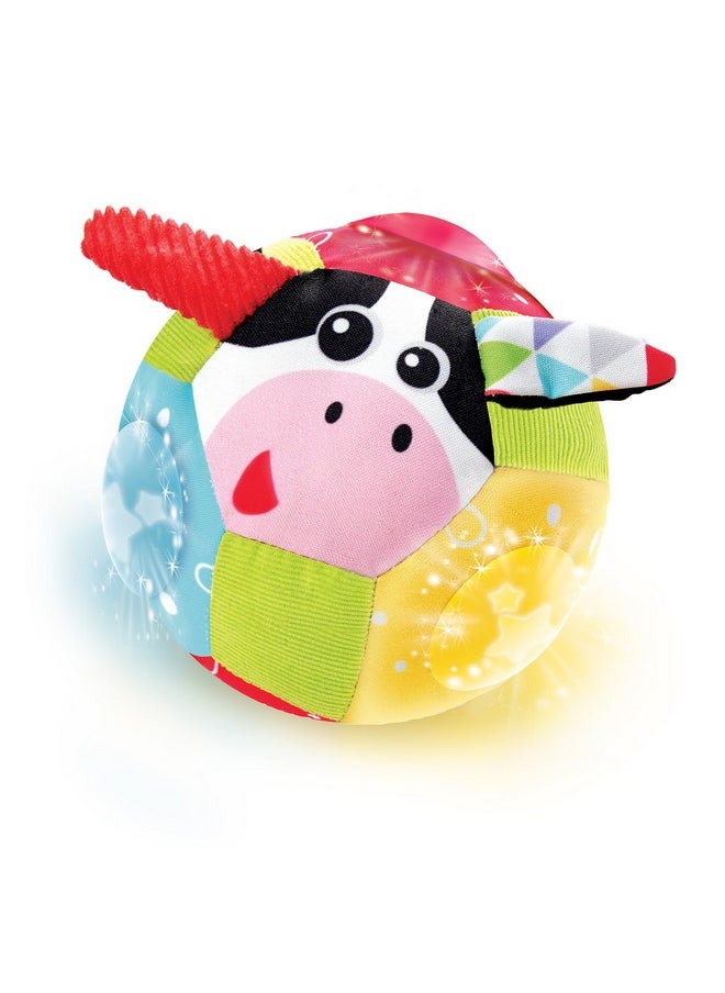 Yookidoo Yookidoo Baby Lights N' Music Friends Ball A Soft Newborn Musical Ball Toy with Flashing Stars and Three Friendly Farm Animals. Ideal for Floor Play, Stroller Or Crib.  - Image 2