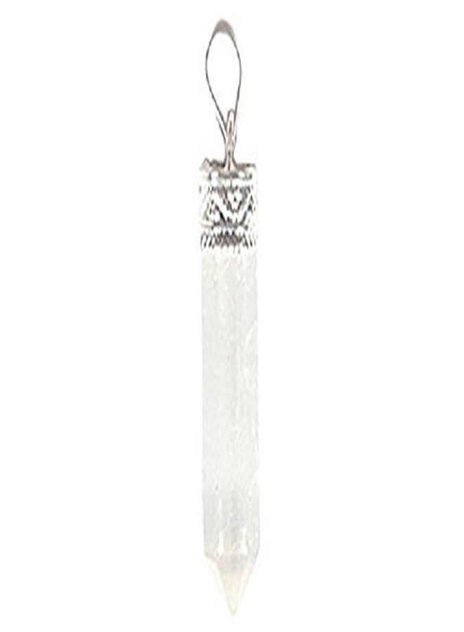 ASTROGHAR Selenite crystal pencil shaped pendant for men & women - Image 2
