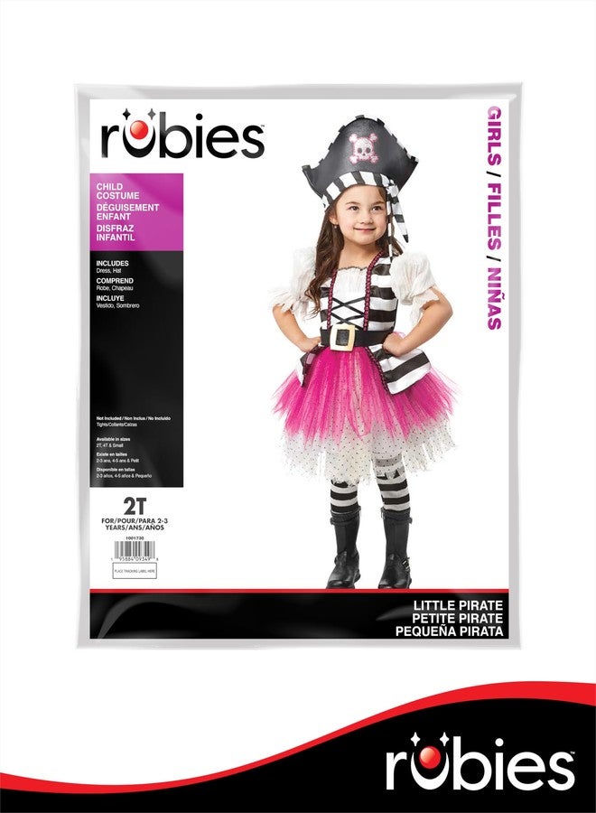 Rubies Little Pirate Girl Costume Dress for Toddlers, Girl's 4T - Image 3