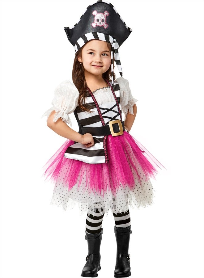 Rubies Little Pirate Girl Costume Dress for Toddlers, Girl's 4T - Image 1