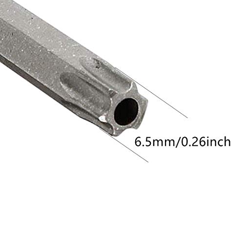 XMHF1/4- Inch Hex Shank Torx T40 S2 Steel Security Screwdriver Bit 50mm Long 10Pcs - Image 3