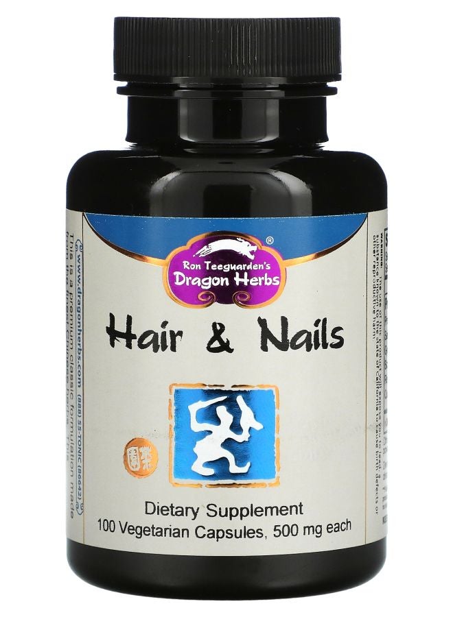 Hair & Nails 500 mg 100 Vegetarian Capsules