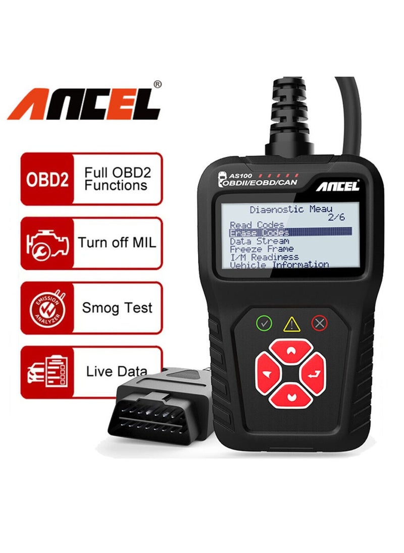 Ancel - OBD2 Scanner Code Reader Scanner Check Engine Fault Diagnostic Tool - Image 1