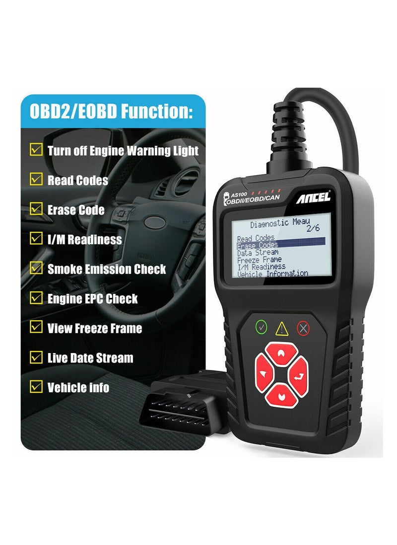 Ancel - OBD2 Scanner Code Reader Scanner Check Engine Fault Diagnostic Tool - Image 1