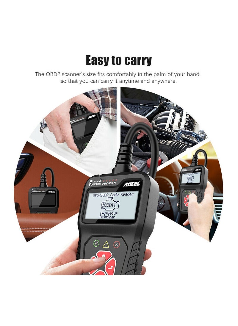 Ancel - OBD2 Scanner Code Reader Scanner Check Engine Fault Diagnostic Tool - Image 1