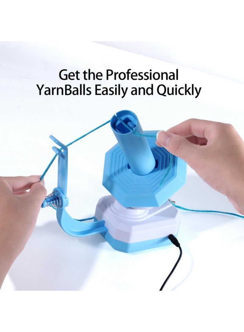 ملف خيوط كهربائي - موزع خيوط - أسطوانة لف الخيوط - آلة لف الخيوط DIY - أداة حرفية لهواة الكروشيه والحياكة - جمع الصوف - مستلزمات الحياكة اليدوية - ماكينة لف الصوف - Image 2