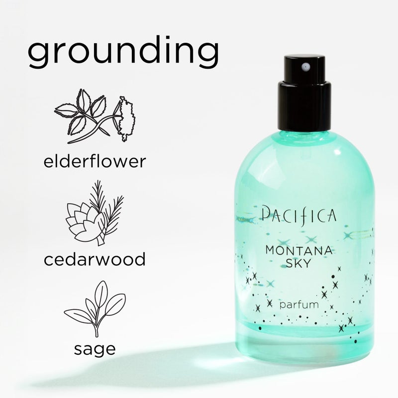 Pacifica Montana Sky Spray Perfume â€“ Clean Vegan Fragrance for Women with Cedarwood & Sage â€“ Grounding Earthy Woodsy Scent w/Cedarwood, Black Pepper, Sage, Cruelty-Free & Long-Lasting, 2 fl oz - Image 3