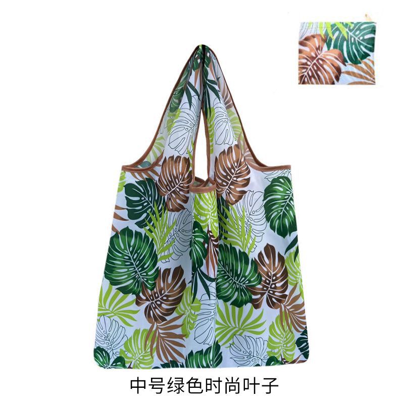 Supermarket Environmental Bag Shopping Bag Large Capacity Foldable Portable Shoulder Bag Waterproof Portable Shopping Cloth Bag Storage Bag - Image 1